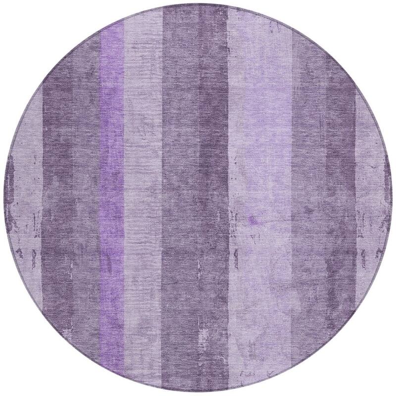 HomeRoots Striped Transitional Rectangle Outdoor Rug