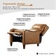 preview thumbnail 5 of 166, Brigida Multifunctional Modern Genuine Leather Nailhead Trim Recliner with Adjustable Footrest Set of 2 by HULALA HOME