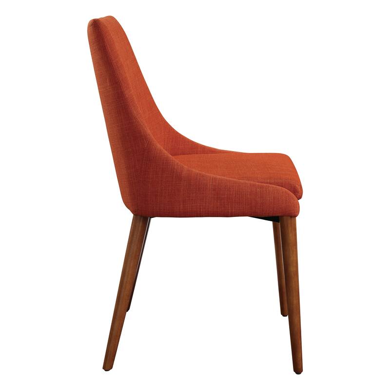Palmer Mid-Century Modern Fabric Dining Chair in 2 Pack