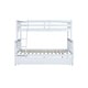 preview thumbnail 29 of 55, Detachable Rubber Wood Twin Over Full Bunk Bed with Trundle,Convertible Ladder and Guardrail,Kids and Baby