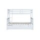 preview thumbnail 17 of 16, Twin Over Full Rubber Wood Bunk Bed with Trundle,Convertible Ladder and Guardrail