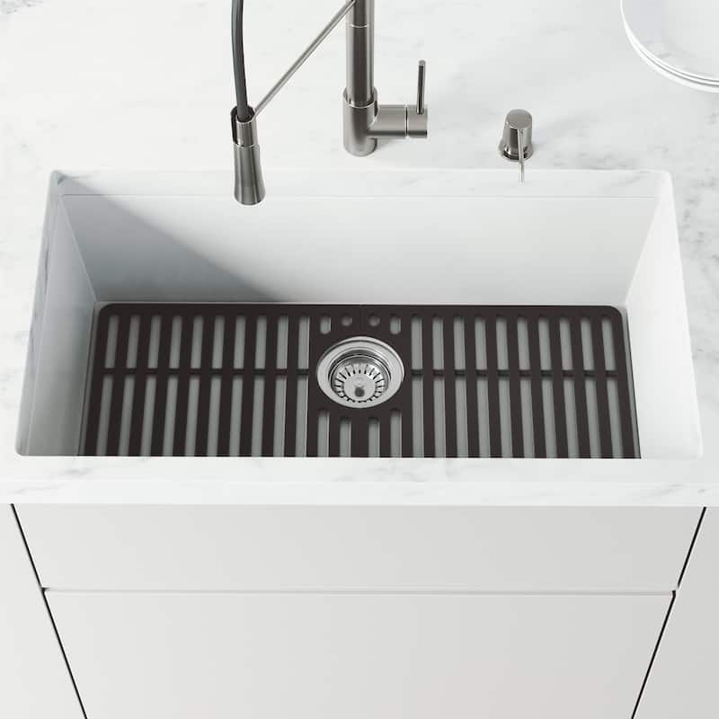 VIGO 28" L X 15" W Silicone Protective Bottom Grid for Kitchen Sink