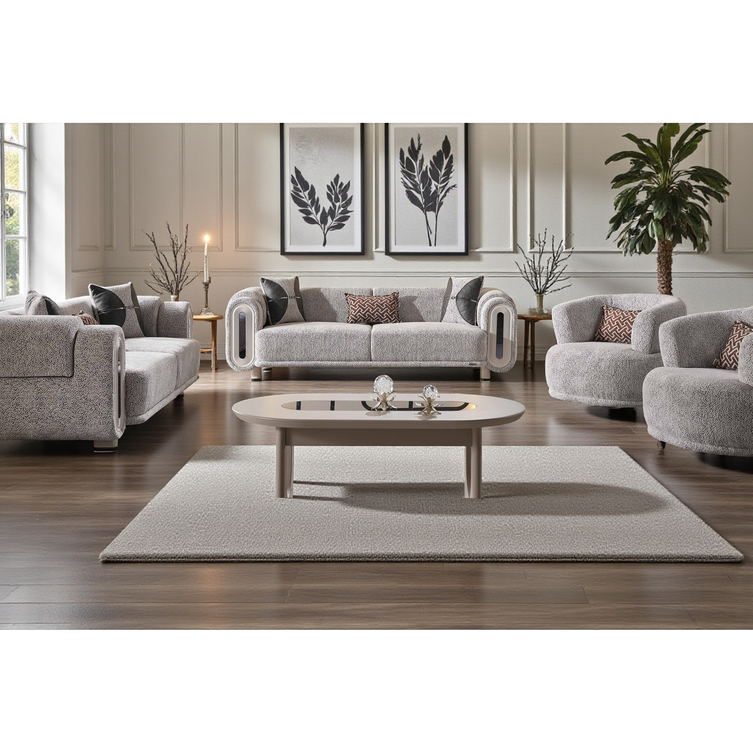 Eclipse 2 Pieces Living Room Sets 1 Sofa 1 Loveseat