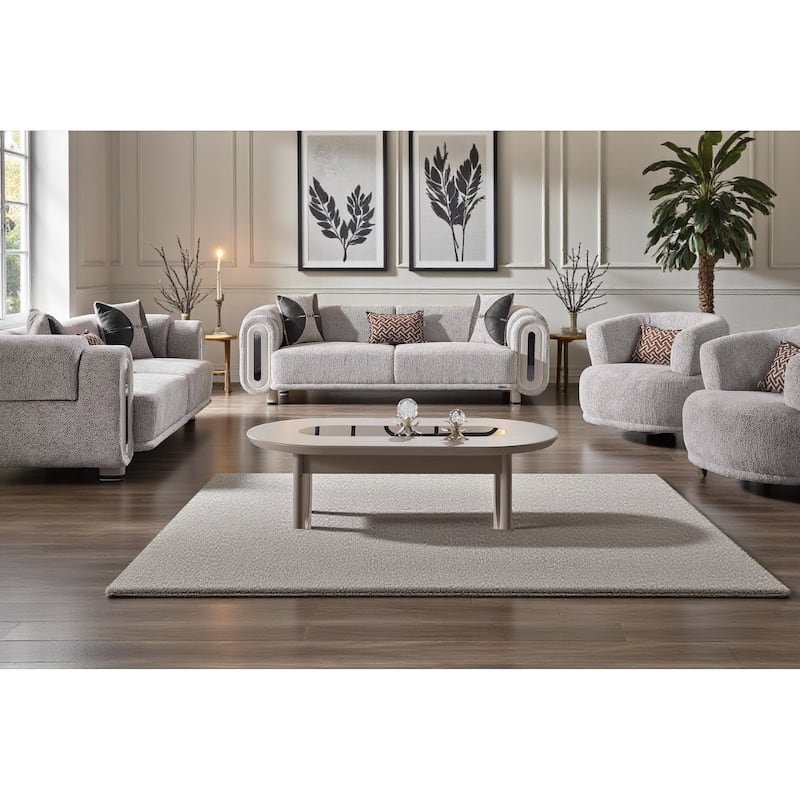 Eclipse 2 Pieces Living Room Sets 1 Sofa 1 Loveseat - Grey