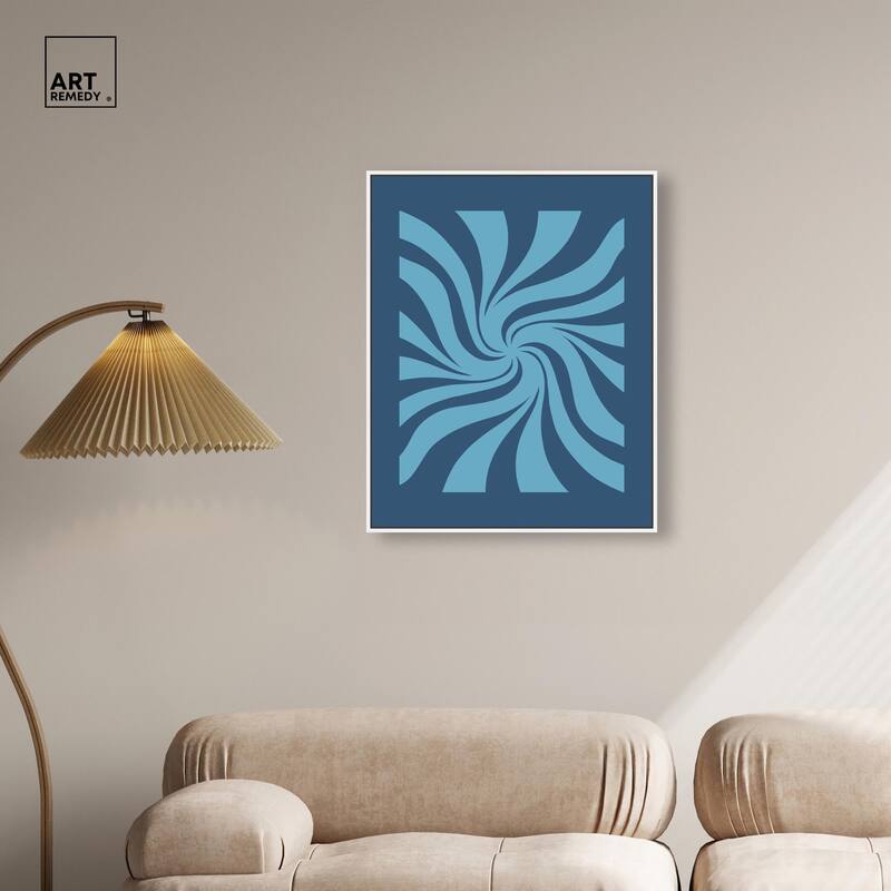 Carnaval Retro Blues Canvas by Art Remedy