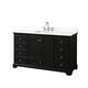 Option Dark Espresso / White Quartz Top / Polished Chrome