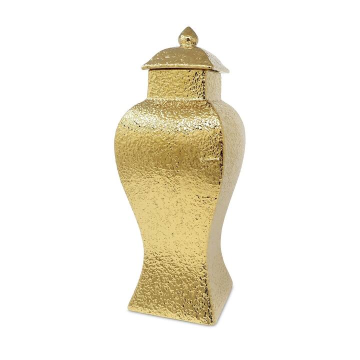 Hammered Gold Ginger Jar