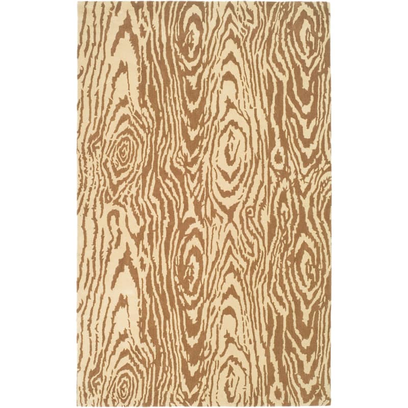 Martha Stewart by SAFAVIEH Handmade Layered Faux Bois Wool Rug