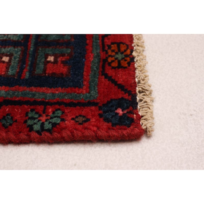 ECARPETGALLERY Hand-knotted Konya Anatolian Navy, Red Wool Rug - 4'0 x 7'9