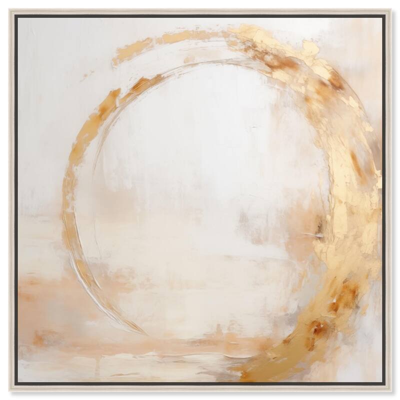 Golden Orb II Canvas by Art Remedy - Silver - 30" x 30"