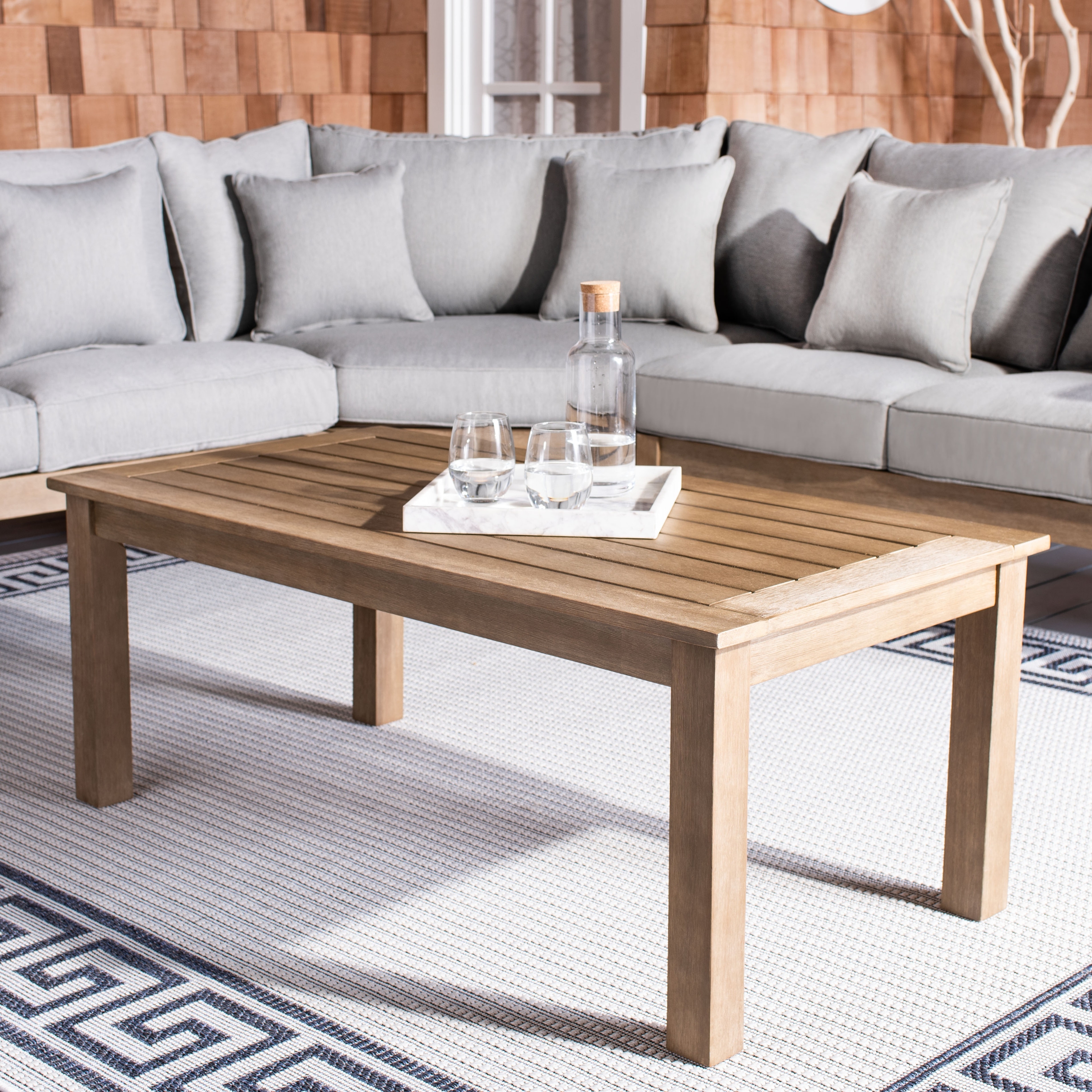 SAFAVIEH Couture Santa Cruz Patio Coffee Table 48.8