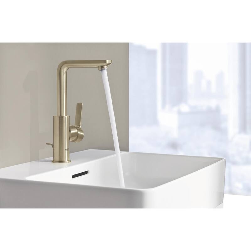 Grohe Lineare 1.2 GPM Deck Mounted L-Size Bathroom Faucet with Pop-Up