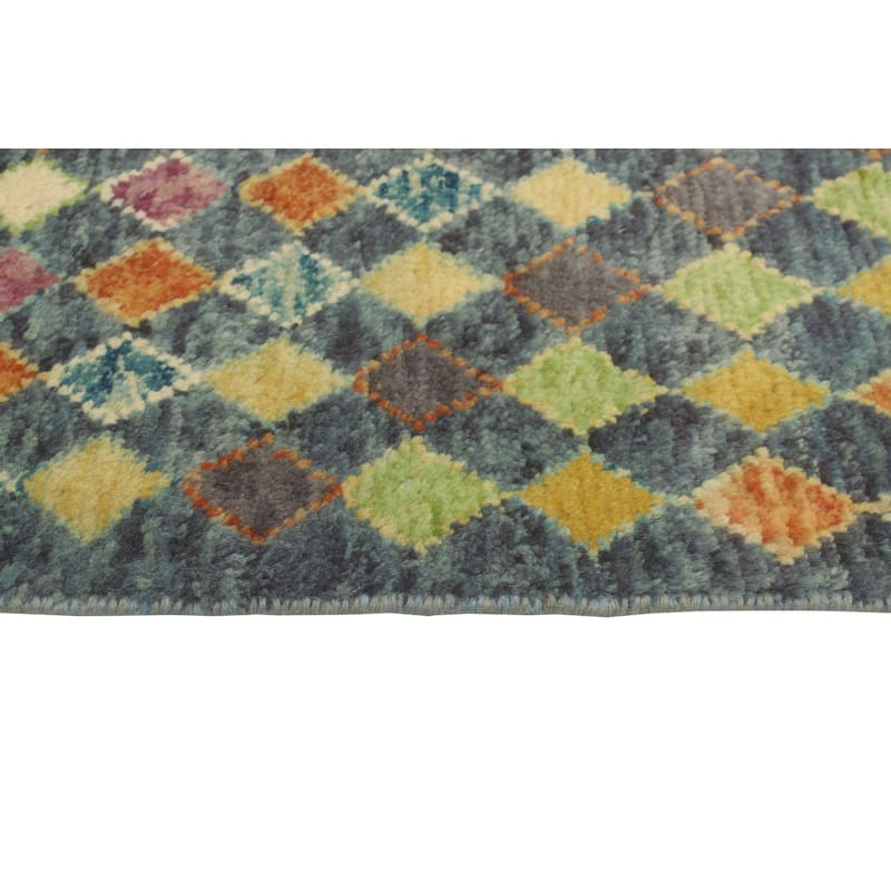 Balochi Adowa Grey/Gold Rug - 3'1" x 4'11"