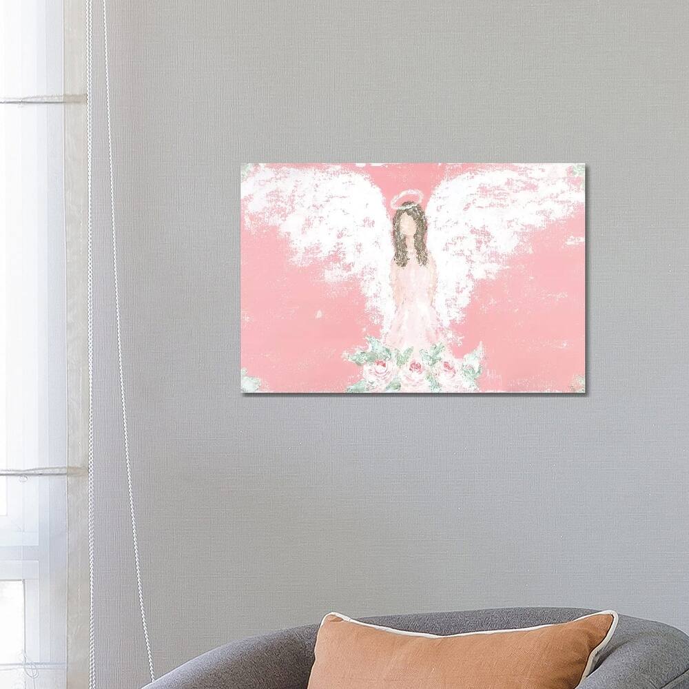 iCanvas "Tea Rose Guardian Angel" by Ashley Bradley Canvas Print
