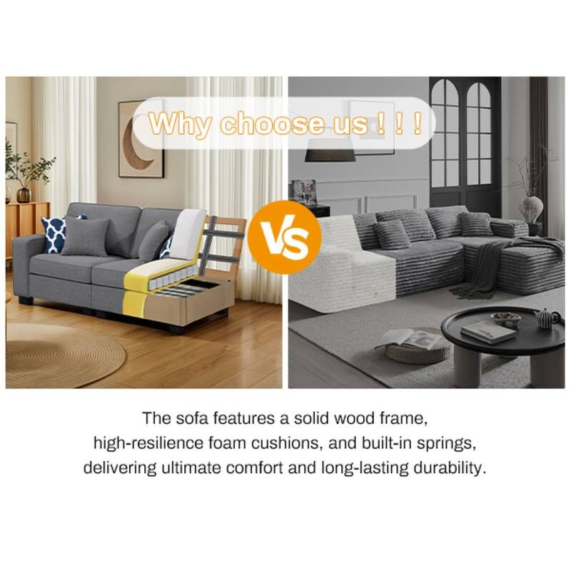 9 Piece Modular Flexible Combination Sectional