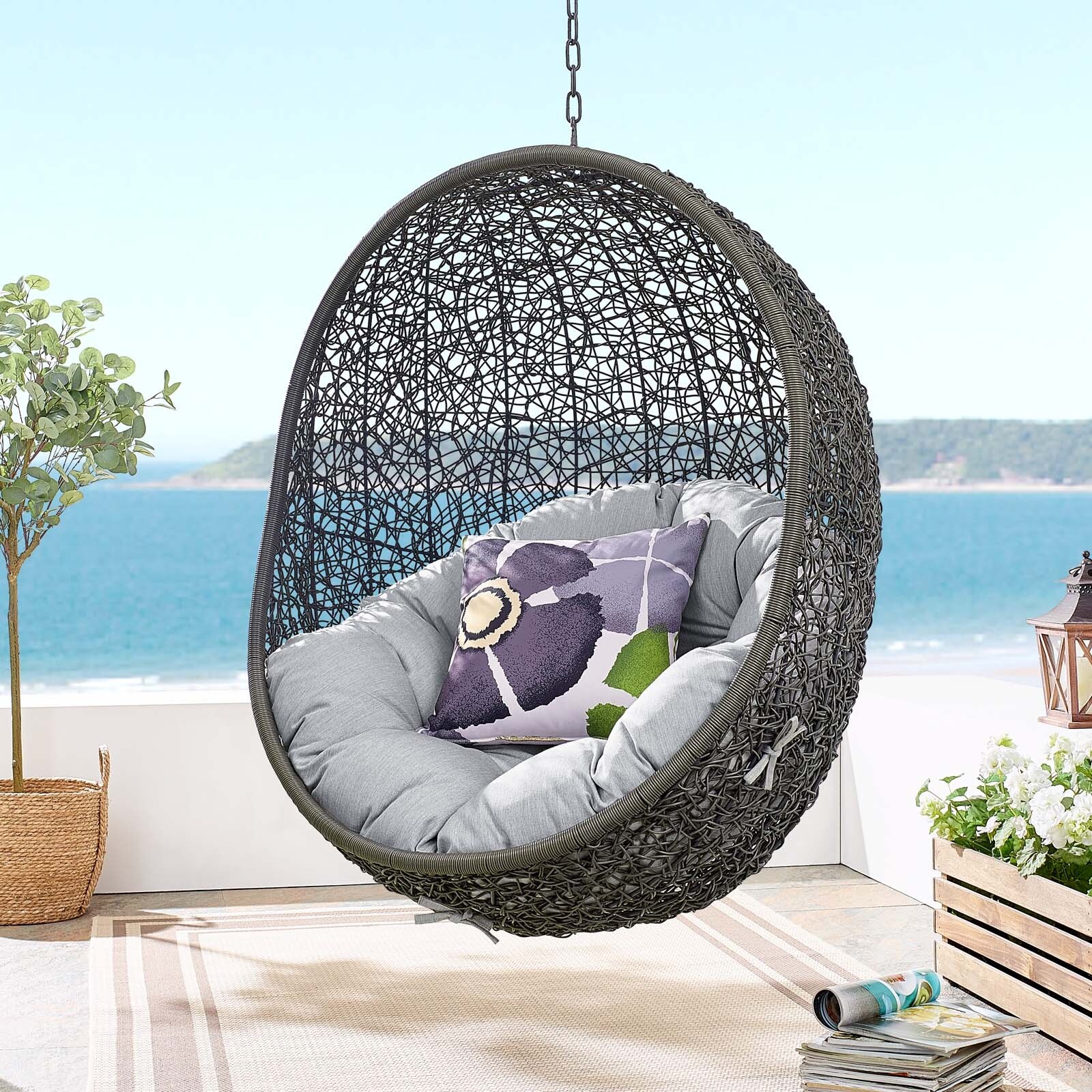 Martha stewart swing chair with stand sales