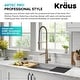 preview thumbnail 89 of 122, Kraus Artec 2-Function Commercial Pulldown Pot Filler Kitchen Faucet