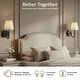 preview thumbnail 14 of 20, Bell + Howell Wall Light 2 Pack Smooth Fabric Rechargeable LED Wall Sconces Cordless Dimmable Touch Control
