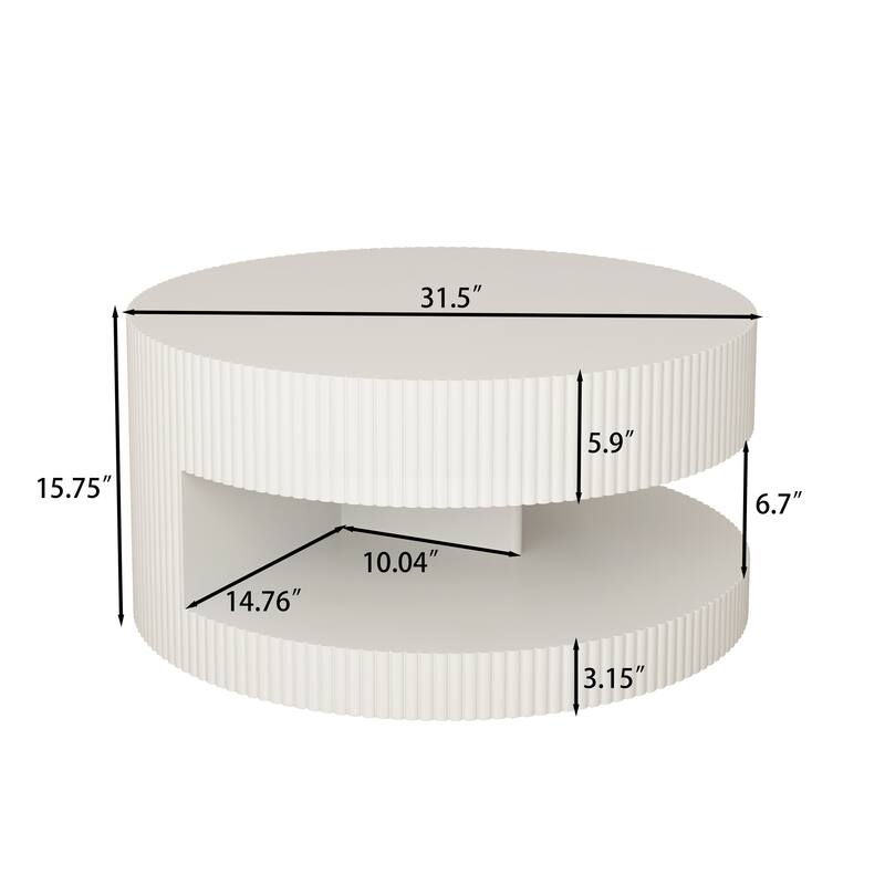 Round Center Table Decorative Table Modern Coffee Table
