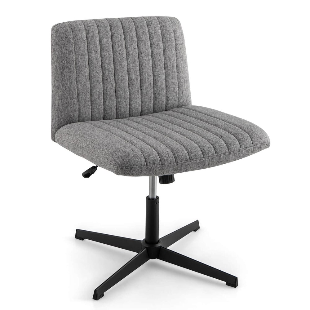 Costway Criss Cross Legged Office Chair Ergonomic Mid Back Computer - See Details
