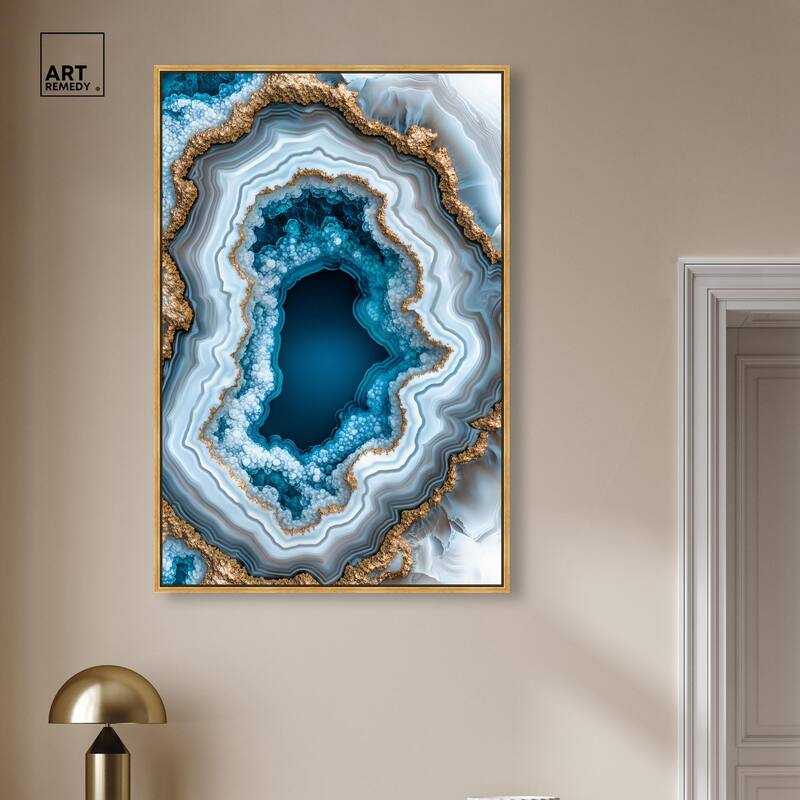 Gilded Geode Eye II Canvas by Art Remedy