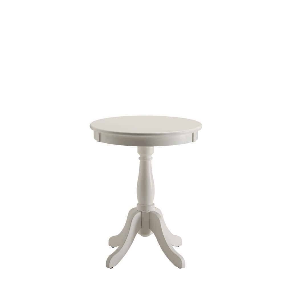 22" High Round Wooden Pedestal Side End Table with Matte Finish for Living Room or Bedroom - 18”L x 18”W x 22”H