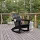 preview thumbnail 2 of 42, Commercial All-Weather Rocking Adirondack Chair with Swiveling Cupholder