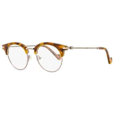 Moncler ML5020 053 Womens Blonde Havana/Bronze 47 mm Eyeglasses - Blonde Havana/Bronze - Blonde Havana/Bronze