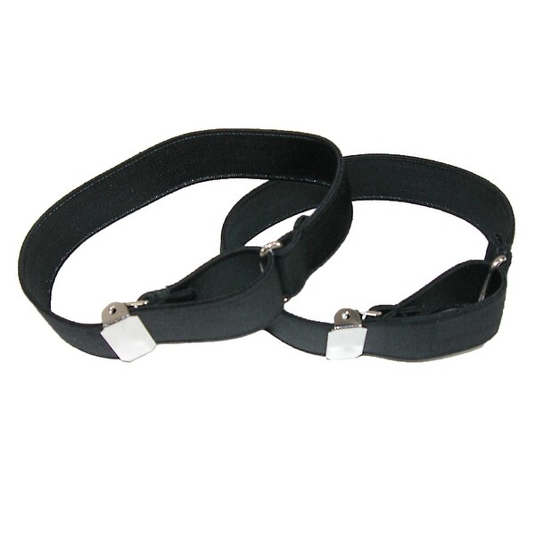 Tan Ctm Mens Leather Solid Color Adjustable Armband Sleeve Garter