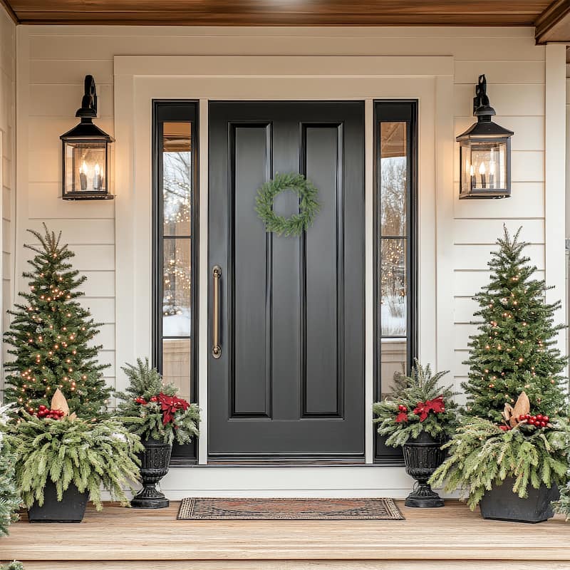 Mini Pine Artificial Christmas Wreath - 10" - Unlit