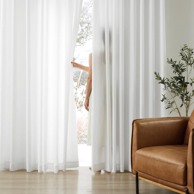Sheer Barrier Embossed Privacy Panel Pair