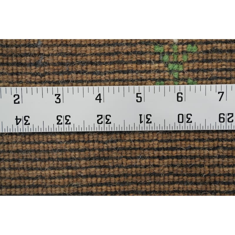 Hand Knotted Oriental 100% Wool Carpet Tribal Animal Pictorial Brown Gabbeh Area Rug - 4' 11'' X 5' 0''
