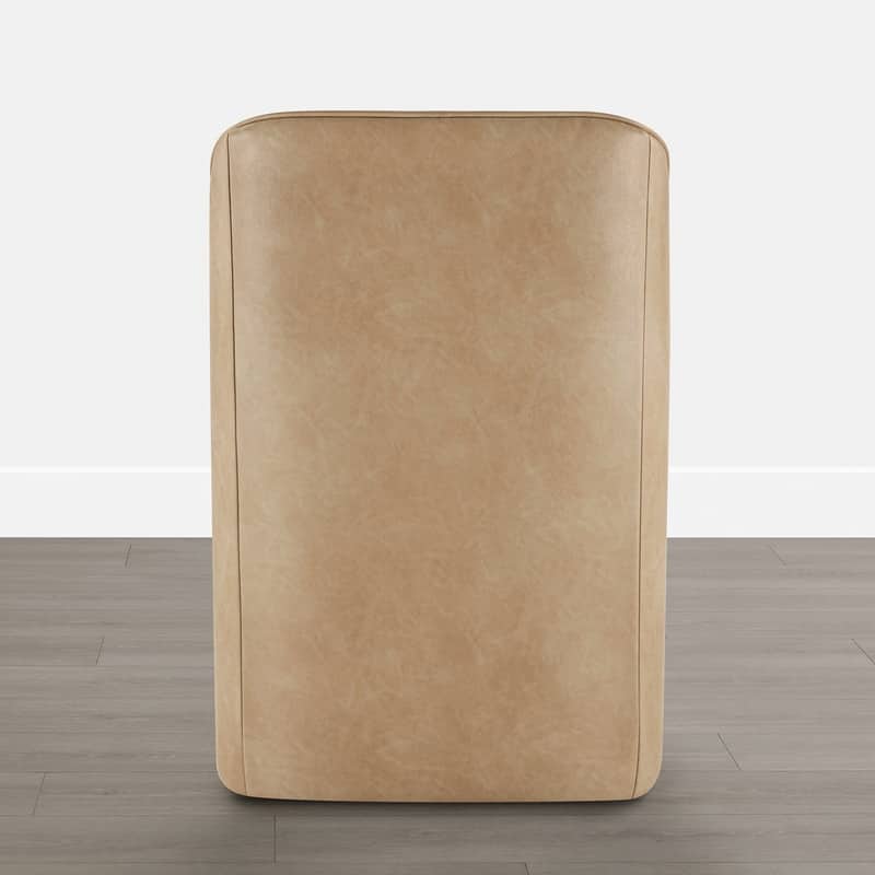 Spruce & Spring Modern Upholstered Dining Chair with Hidden Casters