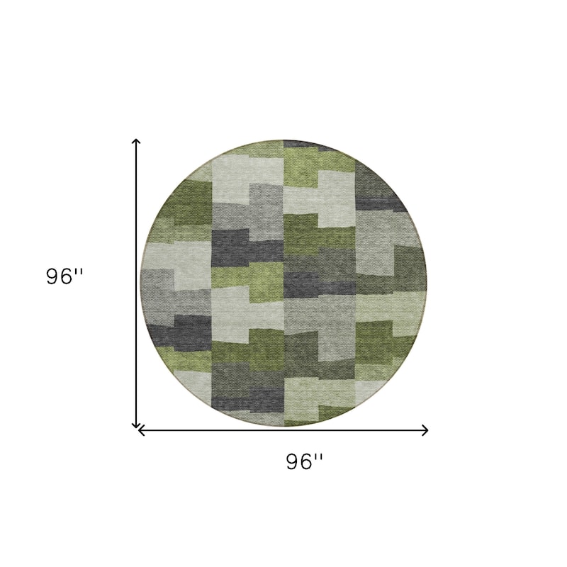 HomeRoots Geometric Transitional Rectangle Outdoor Rug