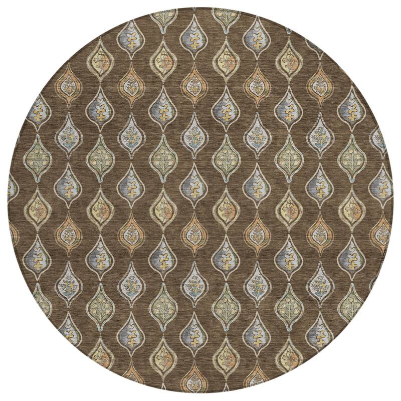 Machine Washable Indoor/ Outdoor Casual Greenwood Chantille Rug