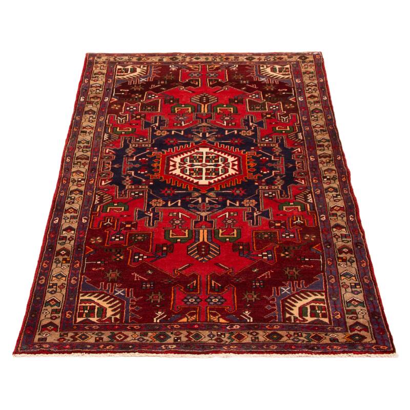 ECARPETGALLERY Hand-knotted Anadol Red Wool Rug - 4'6 x 8'0
