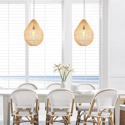 Handmade Rattan Hanging Pendant Light