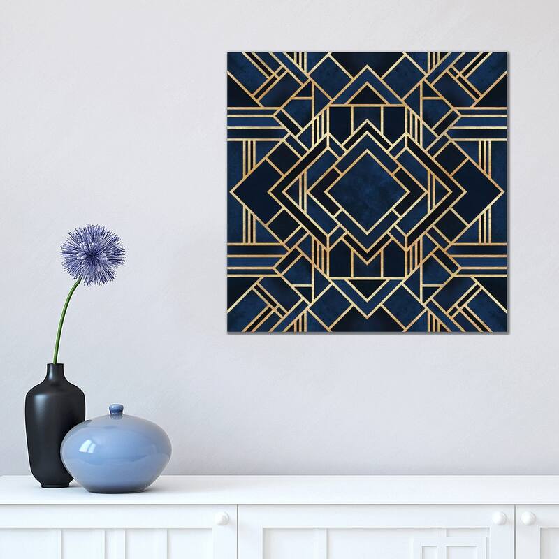 iCanvas "Art Deco III" by Elisabeth Fredriksson Canvas Print - 18x18x1.5