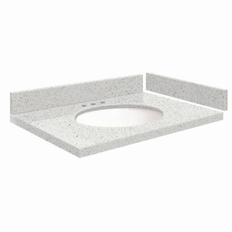 Transolid VT27.75x22-1OU-8 Silestone 28" Quartz Vanity Top with
