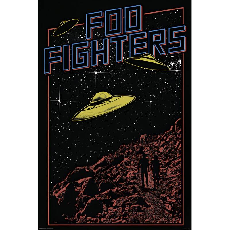 Foo Fighters - UFO Art Poster - 24 x 36 Inch