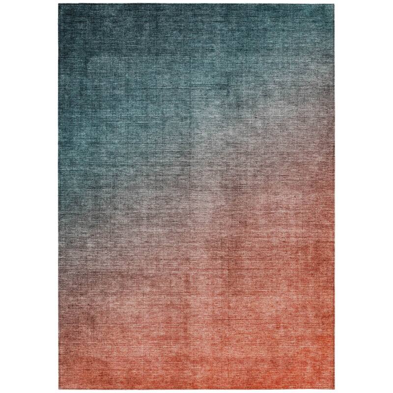Java Ombre Weather Resistant Blended Style Outdoor Rug