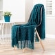 preview thumbnail 5 of 77, Chanasya Textured Boho Knit Throw Blanket With Tassels