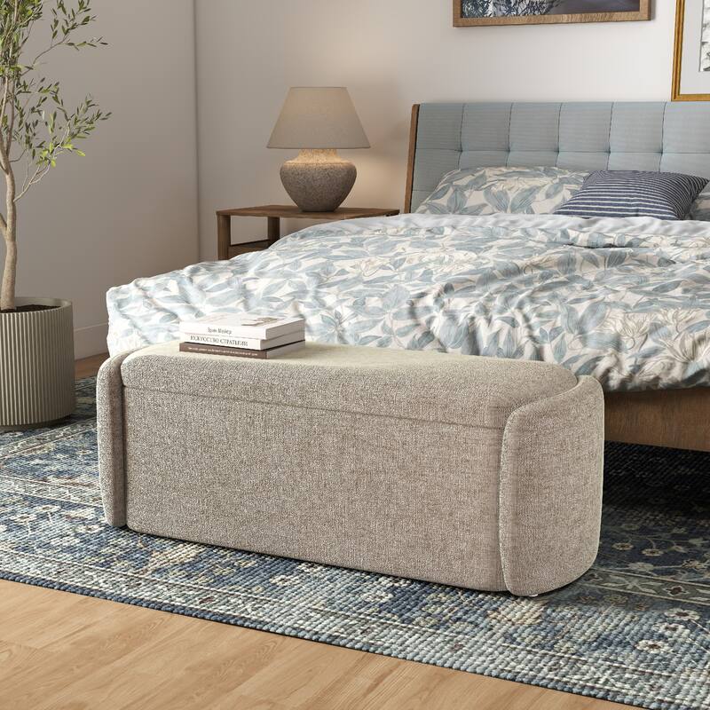 Bedroom Bench Storage Bench with Arms Ottoman entryway bench with storage End of Bed Bench, Entryway Bench