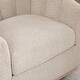 preview thumbnail 10 of 15, Boucle Modern 360° Swivel Barrel Chair with Chenille Cushions and Pocket Spring Seat