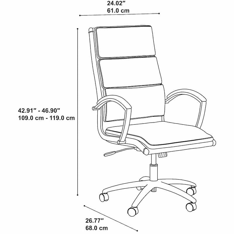 Echo High Back Leather Executive Chair by Bush Business Furniture