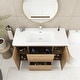 preview thumbnail 59 of 85, Floating Bathroom Vanity with Integrated Resin Top