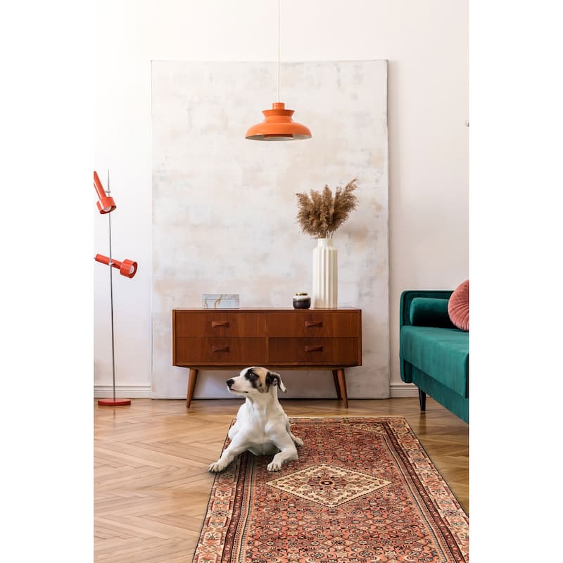 ECARPETGALLERY Hand-knotted Andelz Copper Wool Rug - 4' 7" x 10' 6"