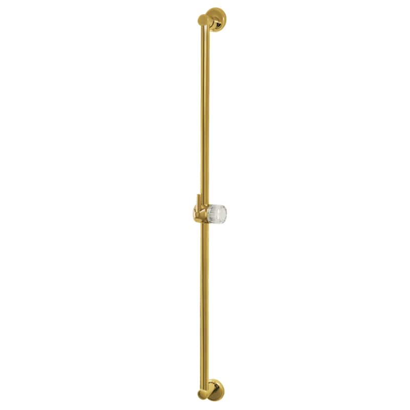 Showerscape 30-Inch Brass Shower Slide Bar - Brushed Brass