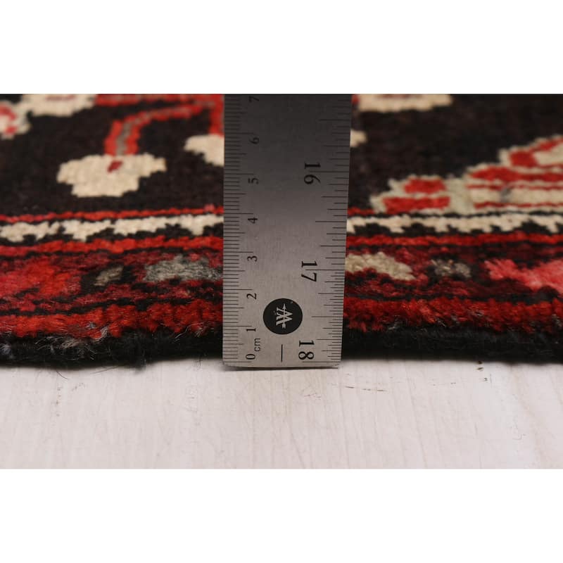ECARPETGALLERY Hand-knotted Andelz Black Wool Rug - 2'9 x 8'6