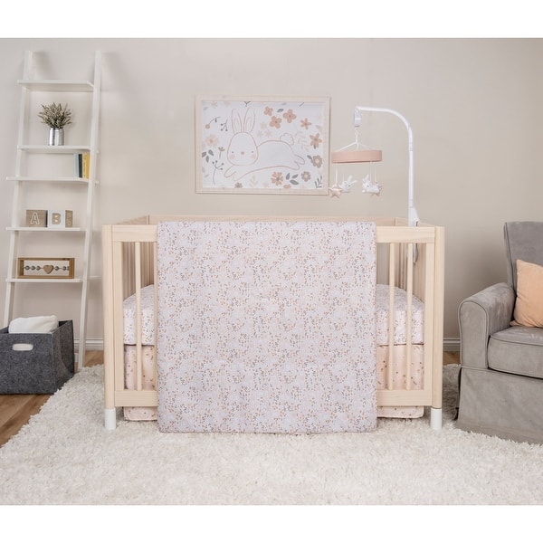 slide 2 of 7, Sammy & Lou Cottage Floral 3 Piece Crib Bedding Set